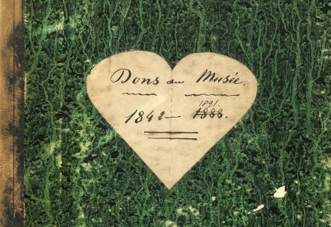couverture du dossier des dons aux MRAH entre 1842 et 1891