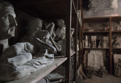 In the Plaster-cast Workshop