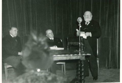 Jean Capart lors de son discours