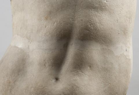 detail Grieks beeld atleet