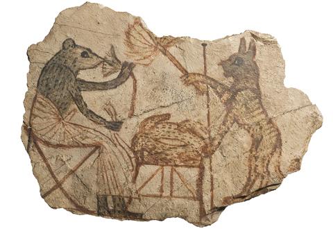 Ostracon la souris et le chat/Ostracon kat en muis/Ostracon cat and mouse