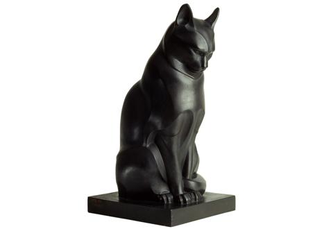 Sculpture d’un chat/Sculptuur van een kat/Sculpture of a cat