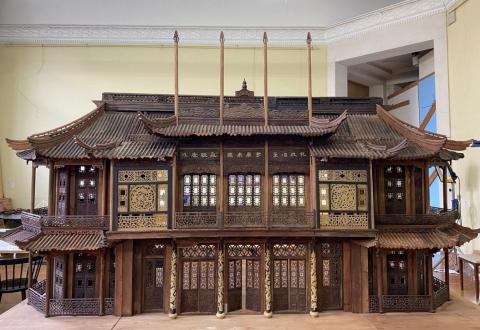 The model of the Chinese Palace in Laeken, Shanghai, workshops of Tushanwan, 1903–1904. restored in 2024–2025