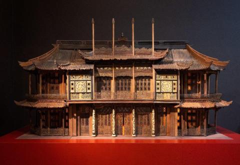 Maquette du Palais chinois de Laeken, Shanghai, ateliers de Tushanwan, 1903‑1904, restaurée en 2024‑2025