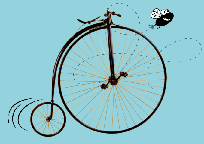 hoge fiets/grand bi/high wheeler