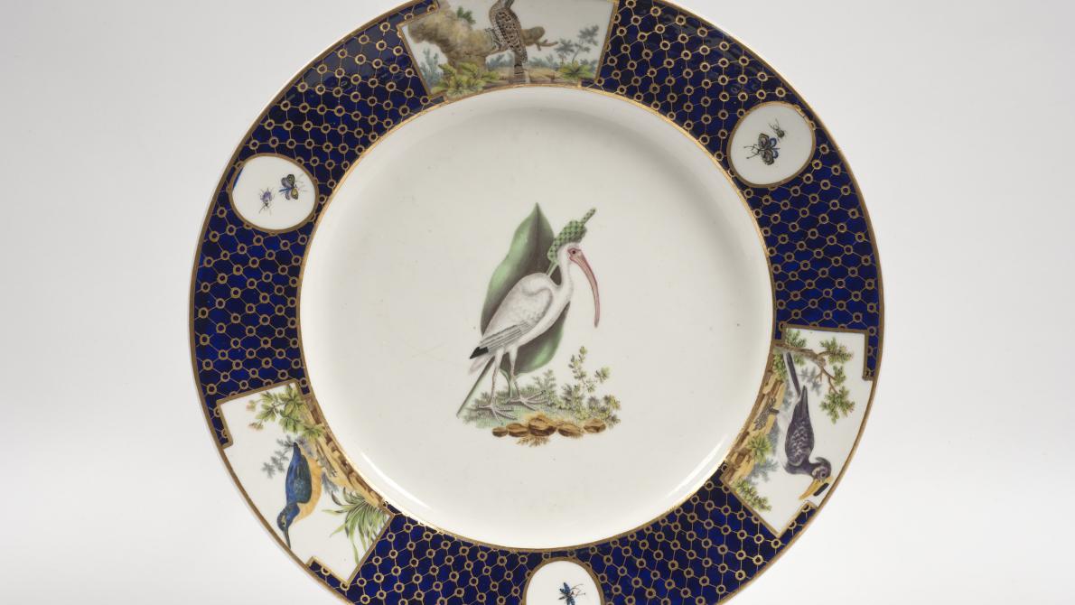 Plate of the 'Aux oiseaux de Buffon' table service