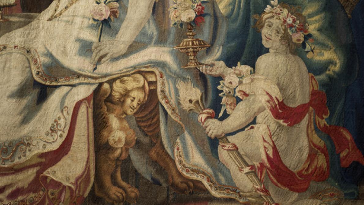 1.	Het bruiloftsmaal van Zenobia en Odenatus Brussel, tss 1665 en het einde van de 17e eeuw (inv 6284) ©KMKG