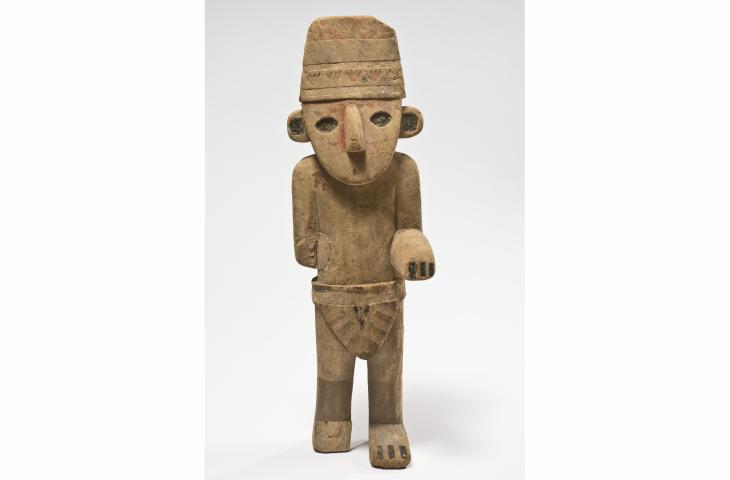 wooden statuette from Peru
