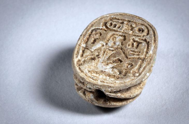 Scarab of Amenhotep II, 18th dynasty, steatite