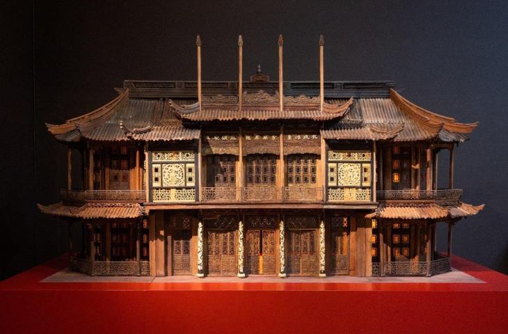 Maquette van het Chinees Paleis in Laken, Shanghai, ateliers van Tushanwan, 1903‑1904, gerestaureerd in 2024‑2025
